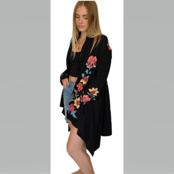 JOHNNY WAS Iryah Wrap Sweater Size M Romantic Feminine NEW WITH TAGS - Picture 2 of 12